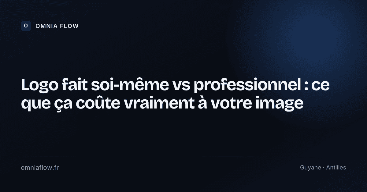 Couverture de l’article : Logo fait soi-même vs professionnel : ce que ça coûte vraiment à votre image