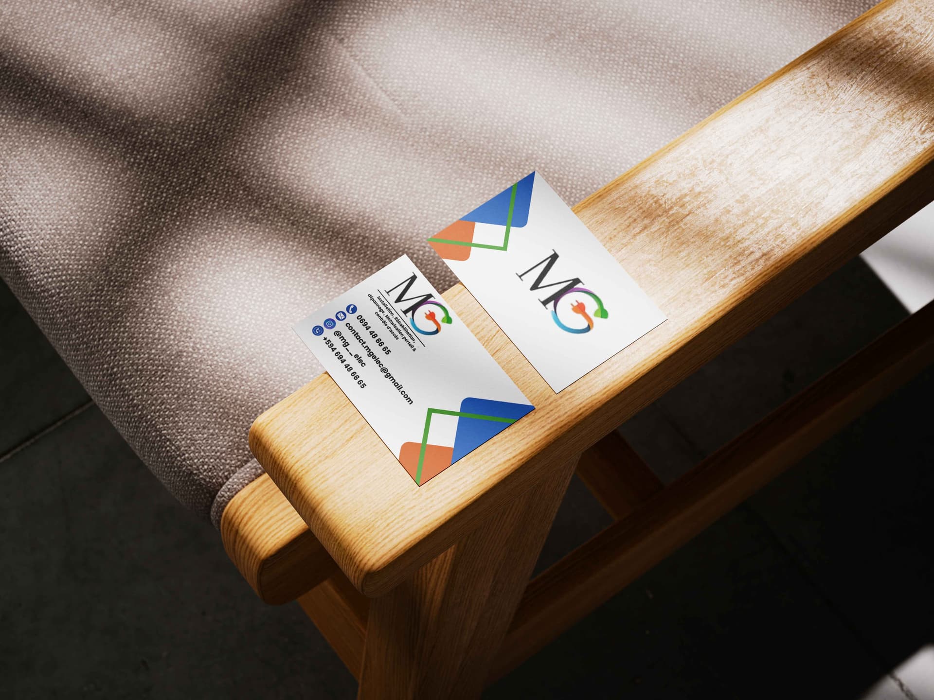 Carte de visite pour Mg Elec
