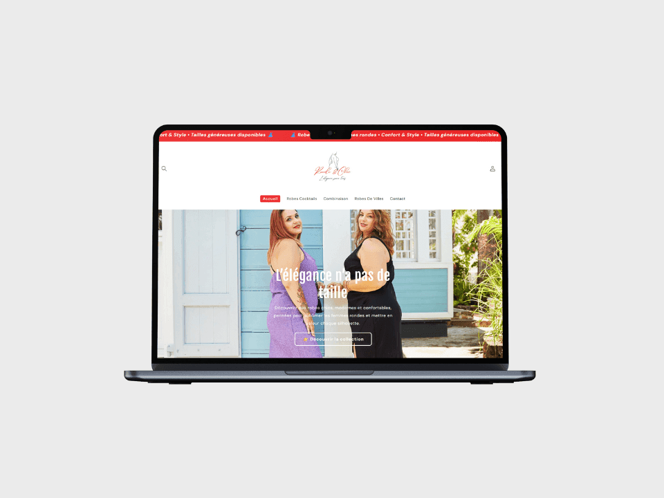 Site web pour Ronde et Chic