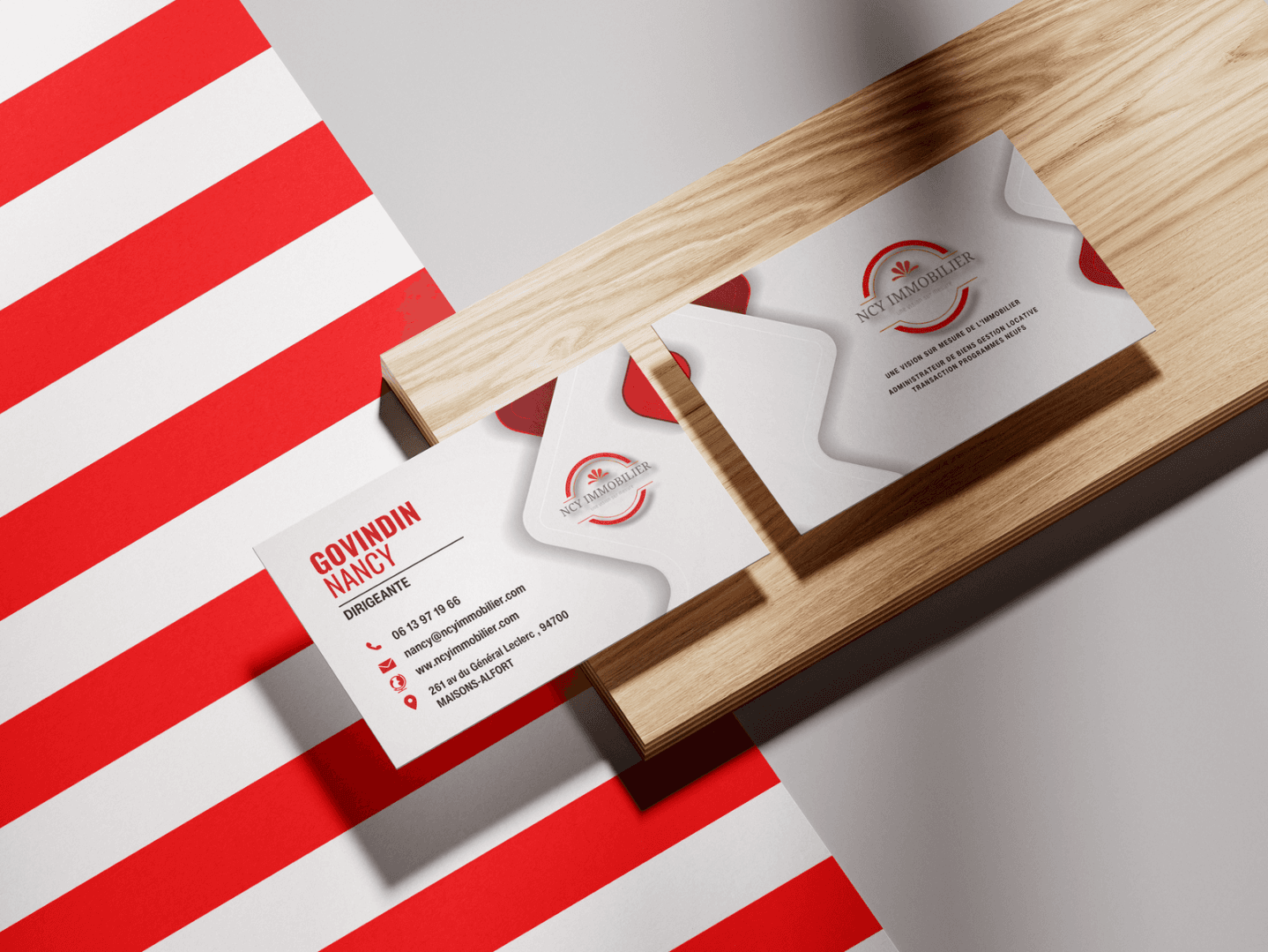 Carte de visite pour NCY Immobilier