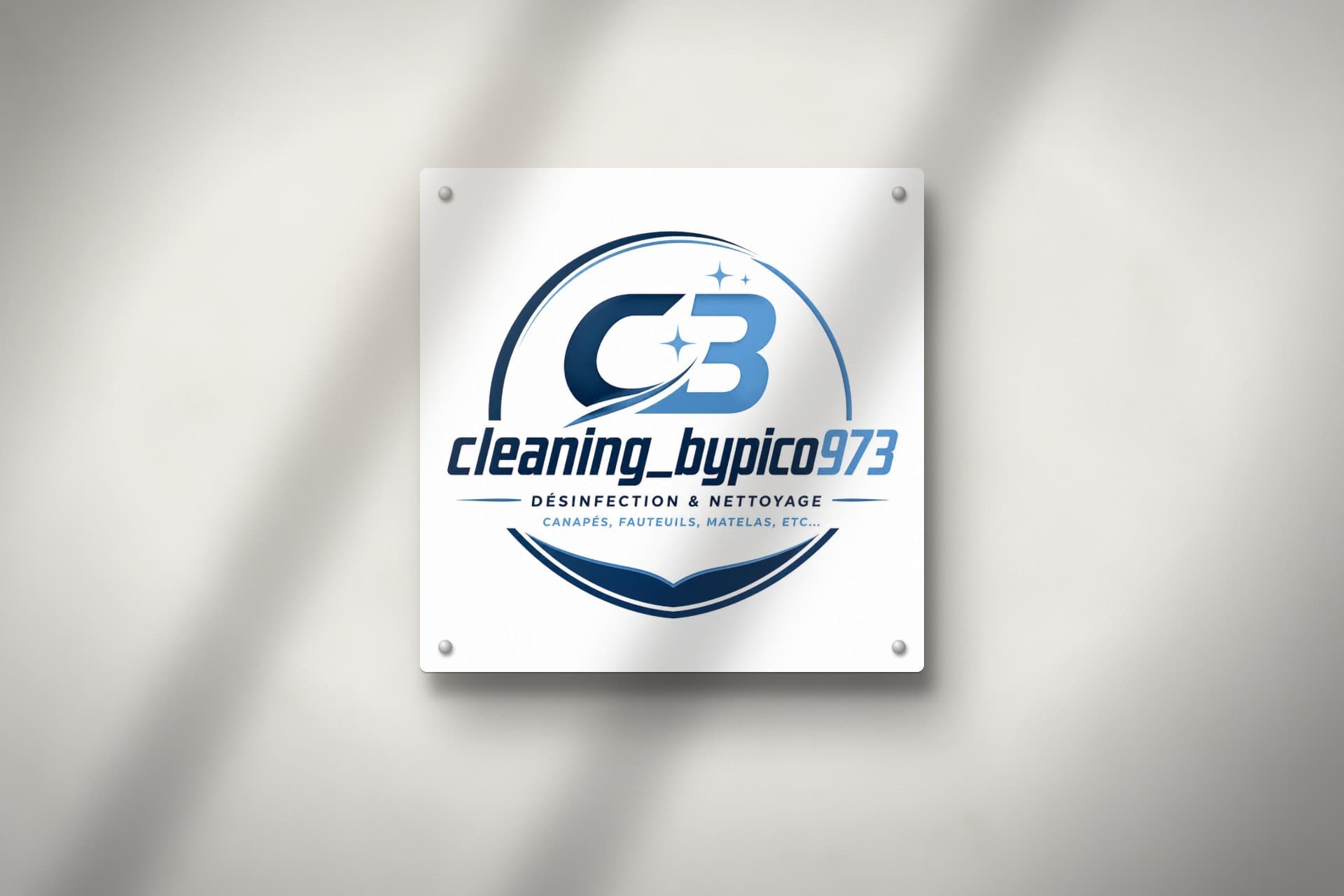 Identité visuelle et cartes de visite pour Cleaning by Pico